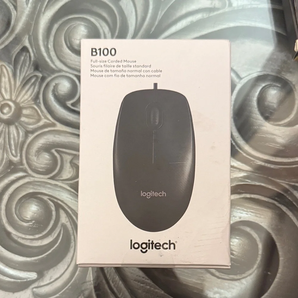 Logitech B100 Wired Mouse - Black